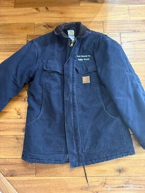 Vintage Carhartt with Quilted insulation Work Jacket with Embroidered Chest logo